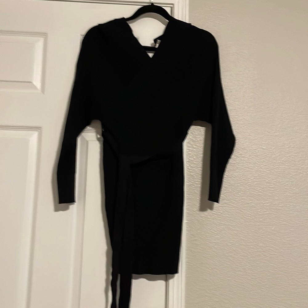 Black sweater dress